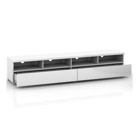 Porto 2-Drawer TV Stand Entertainment Unit Storage Cabinet 2m - White