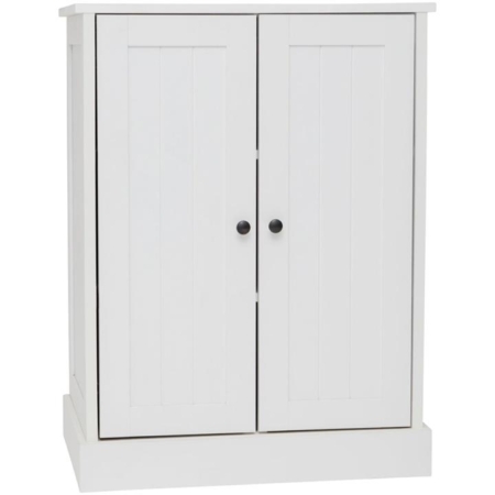 Tivoli 2-Door Multi Purpose Cupboard Storage Cabinet Lowboy - White