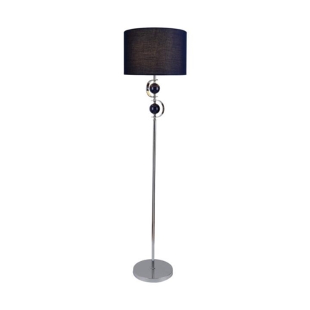 Virtue Modern Elegant Free Standing Reading Light Floor Lamp - Navy