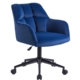 Kudos Premium Velvet Fabric Executive Office Work Task Desk Computer Chair - Blue