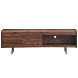 Lazlo Modern Scandinavian TV Stand Entertainment Unit - Walnut