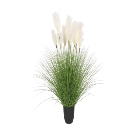 110cm Artificial Indoor Potted Reed Bulrush Grass Tree Fake Plant Simulation Decorative