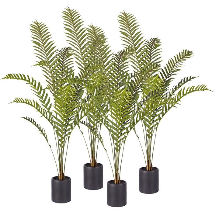 4X 160cm Green Artificial Indoor Rogue Areca Palm Tree Fake Tropical Plant Home Office Decor