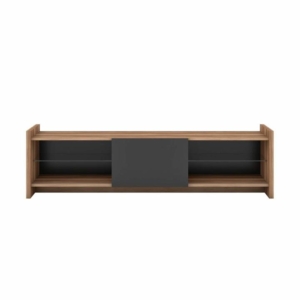 Laura Modern Scandinavian Lowline TV Stand Entertainment Unit 165cm – Walnut