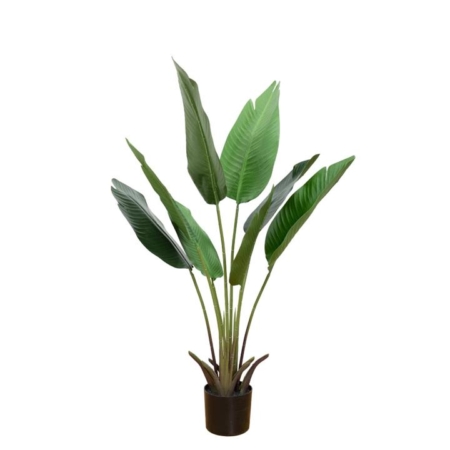 Banana Palm Artificial Fake Plant Decorative 112cm In Pot - Green