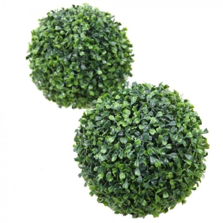 Boxwood Ball Artificial Fake Plant Decorative 25cm - Green