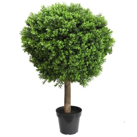 Boxwood Ball Artificial Fake Plant Decorative 95cm In Pot - Green