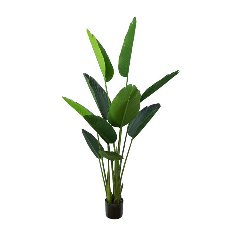 Traveller Palm Tree Artificial Fake Plant Decorative 150cm In Pot - Green