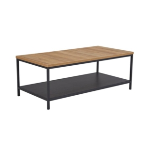 Open Shelf Rectangular Coffee Table - Oak