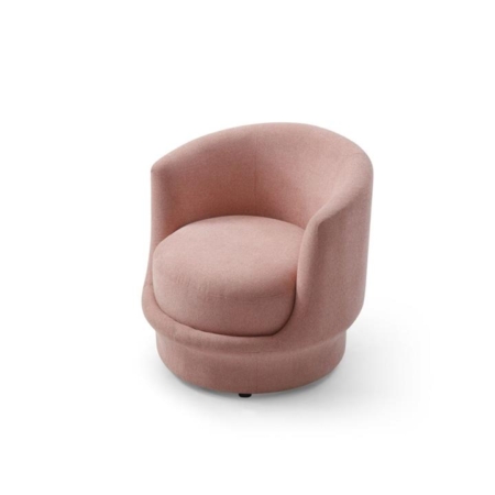 Modern Designer Fabric Accent Lounge Relaxing Arm Chair - Pink