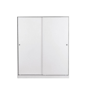 Multi-Purpose Built-In Modular Sliding Door Wardrobe Closet Clothes Storage - White