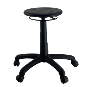 GOLDSTEIN Round Base Lab Task Stool Office Computer Chair - Black