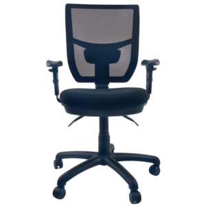 RACER AFRDI Mesh Easy Adjustable Handwheel  Office Task Computer Chair - Black