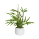 Bamboo Artificial Fake Plant Decorative Arrangement 38cm In Pot - Green