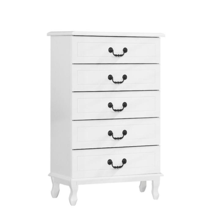 Chest of Drawers Tallboy Dresser Table Bedside Storage Cabinet Bedroom