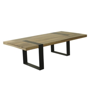 Aline Reclaimed Hardwood Rectangular Coffee Table - Natural