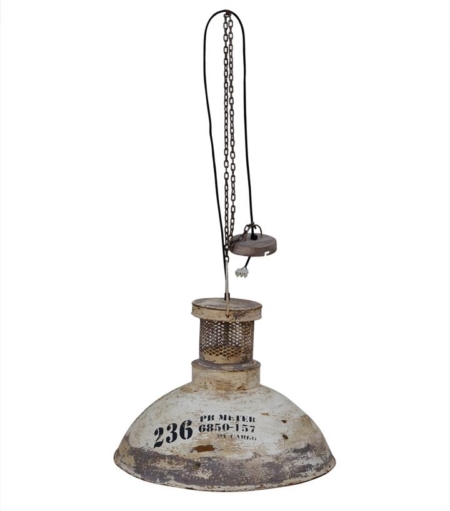 Industrial Rustic NO 236 Washed Iron Lamp Shade