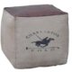 Charleston Vintage Rustic Polo Square Foot Stool Ottoman