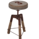 Roy Industrial Rustic Wind-Up Kitchen Counter Bar stool