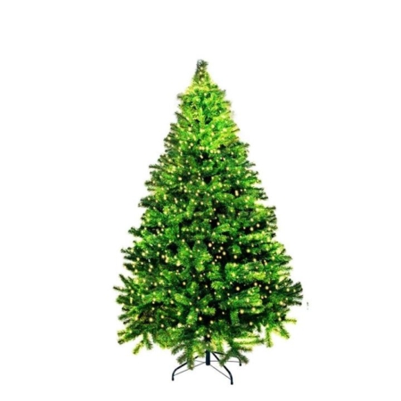 Christmas Tree 2.4M 8Ft Christmas Christmas Xmas Home Garden Decor Warm LED Lights