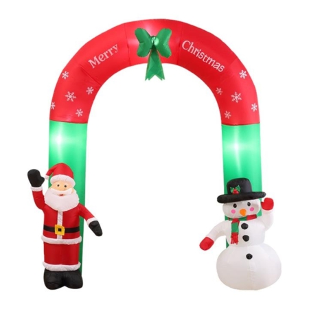 Inflatable Christmas Santa Snowman with LED Light Christmas Christmas Xmas Decoration Outdoor Type 2