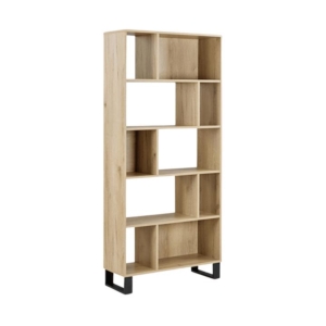 5-Tier Bookcase Display Shelf Cabinet - Natural