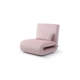 Single Foldable Fabric Sofa Bed - Pink