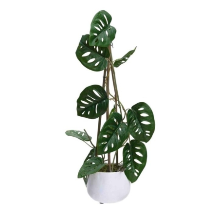 Climbing Sellum Philo Artificial Fake Plant Decorative 62cm In Pot