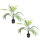 Butterfly Palm Set Artificial Fake Plants Decoration 61cm Green