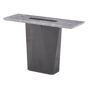 Filippa Marble Luxurious Console Hall Table - Grey & Brown