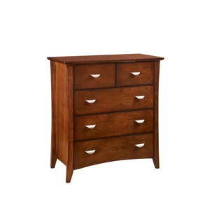 Audrey Country Style Solid Wooden Chest Of Drawers Tallboy Storage Cabinet - Brown