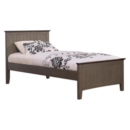 Karla Modern Classic Solid Wooden King Size Bed - Forest Grey
