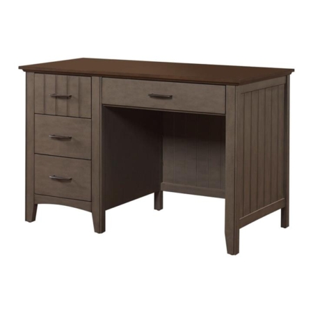 Karla Modern Classic Solid Wooden Office Study Computer Desk Table - Forest Grey