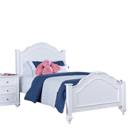 Tamara Hampton Solid Wooden Bed Frame Single Size - White