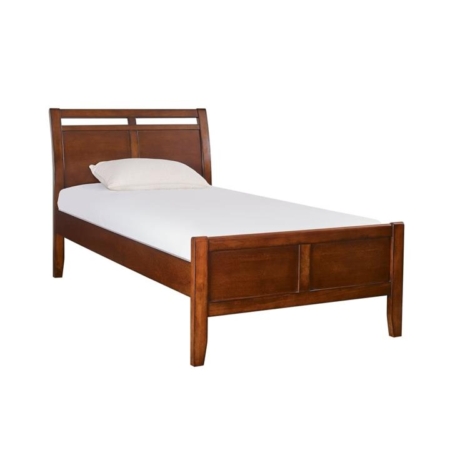 Audrey Country Style Solid Wooden Bed Frame Single Size - Brown