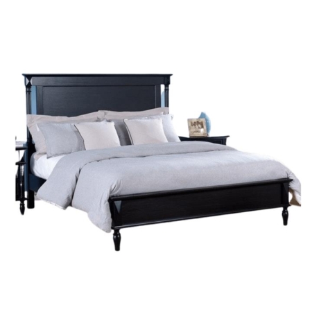 Mason Modern European Solid Wooden Bed Frame Queen Size - Black