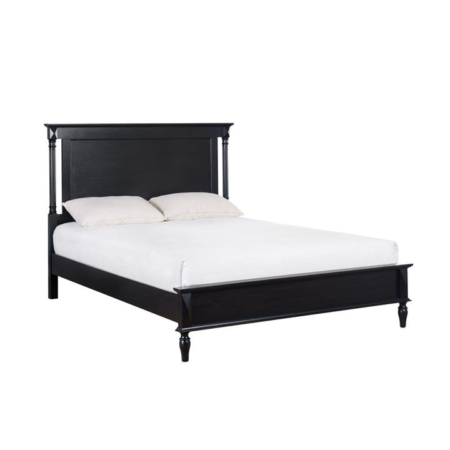 Mason Modern European Solid Wooden Bed Frame King Size - Black