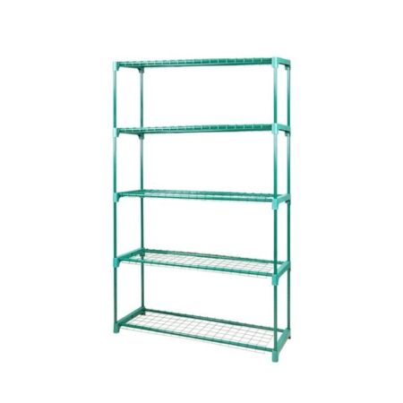 2x 5 Tier Plant Shelve Garden Greenhouse Steel Storage Shelving Frame Stand Rack