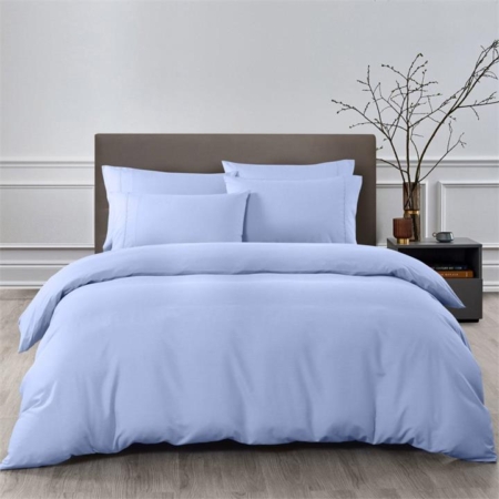 Royal Comfort Bamboo Cooling 2000TC Quilt Cover Set - Double-Light Blue