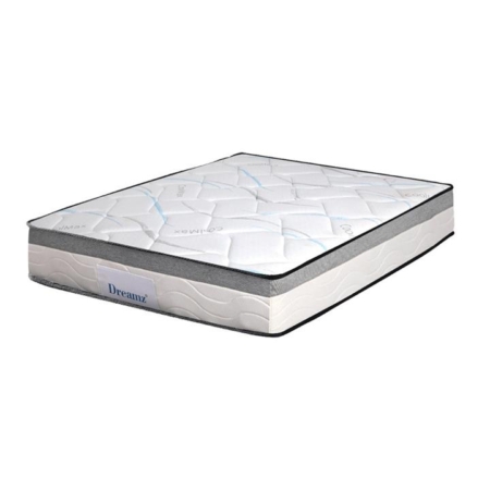 Dreamz Mattress Single Size Bed Top Pocket Spring Medium Firm Premium Foam 25CM