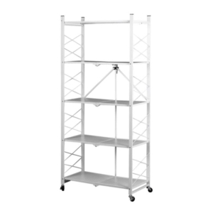 Foldable Storage Shelf Display Rack Bookshelf Bookcase Shelving Metal Organiser