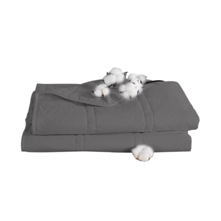 Dreamz Weighted Blanket Cotton Heavy Gravity Kids Deep Relax Relief 2.3KG Grey