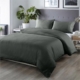 Royal Comfort Blended Bamboo Quilt Cover Sets - Charcoal - King