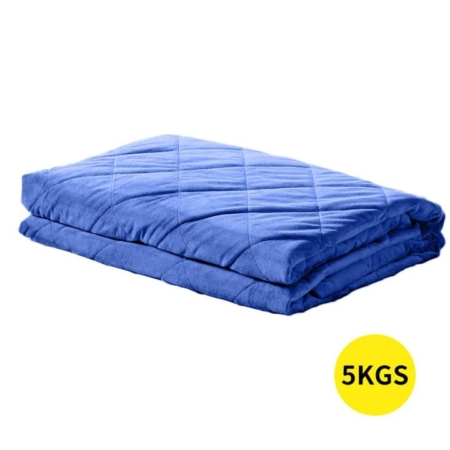 DreamZ 5KG Anti Anxiety Weighted Blanket Gravity Blankets Royal Blue Colour