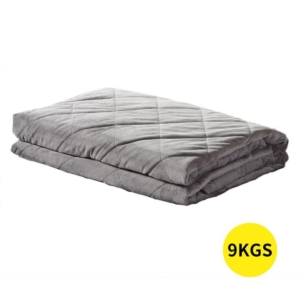 DreamZ 9KG Anti Anxiety Weighted Blanket Gravity Blankets Grey Colour