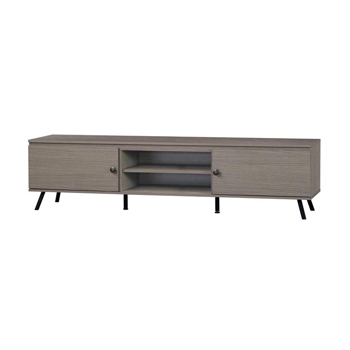 Day Modern Lowline TV Stand Entertainment Unit 1.8m Storage Cabinet - Walnut