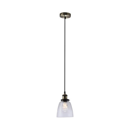 Emma Glass Shade Modern Pendant Lamp Light Antique Brass