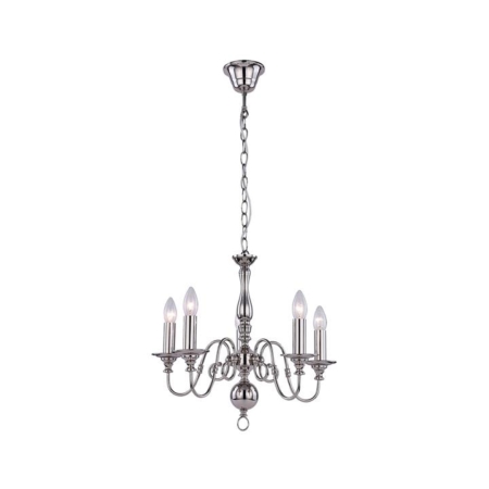 Rowan Rustic 9-Light Pendant Lamp Light Chandellier Polished Nickel