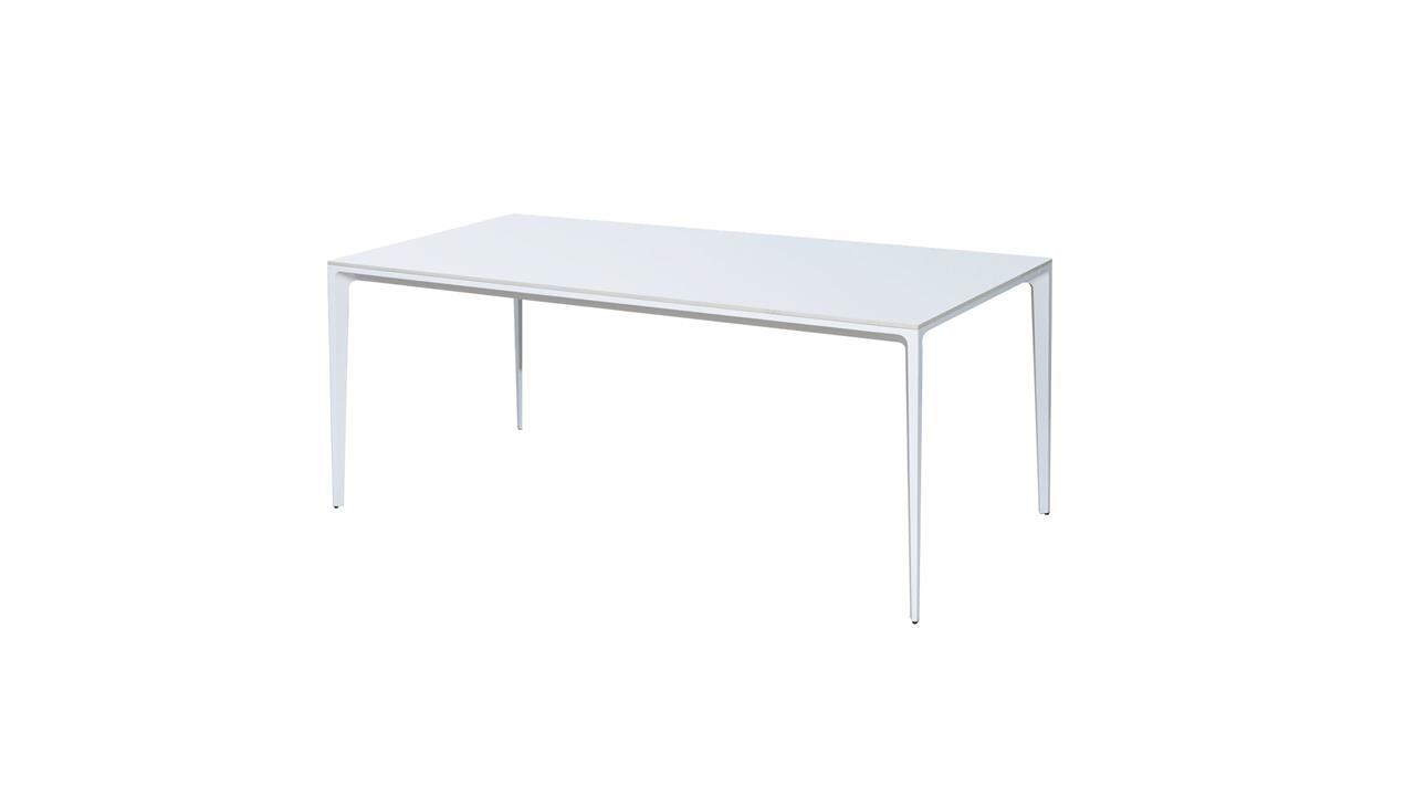Innovation S Sintered Porcelain Stone Modern Italian Design Rectangular Dining Table 140cm - Pure White