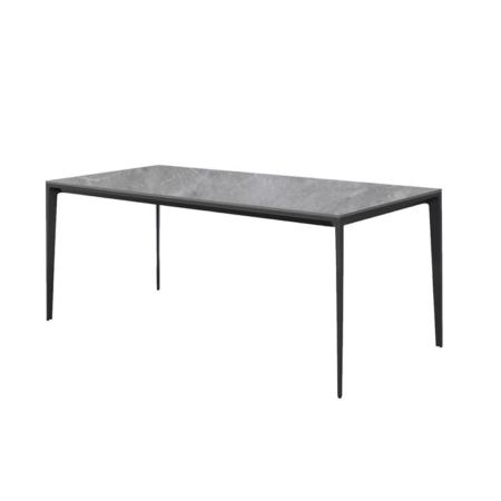 Innovation S Sintered Porcelain Stone Modern Italian Design Rectangular Dining Table 140cm - Sicily Grey / Iron Grey